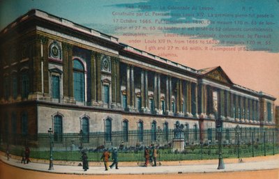 ルーブル宮殿の列柱、パリ、c1920 作： Unbekannt