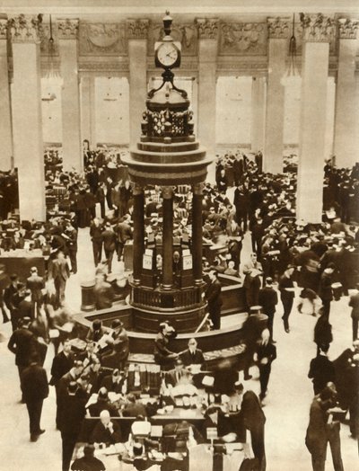 ロイズオブロンドンの引受室にあるLutine Bell、1933年、1935年。 作： Unbekannt