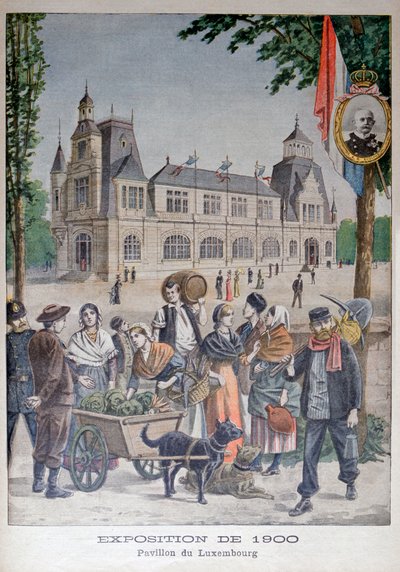 1900年の万国博覧会、パリ、1900年のルクセンブルクパビリオン 作： Unbekannt