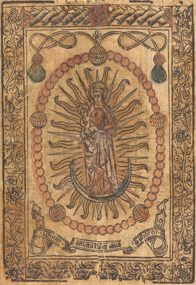 ロザリオのマドンナと子供、c。 1490年。 作： Unbekannt