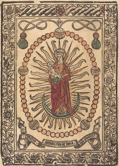 ロザリオのマドンナと子供、c。 1490年。 作： Unbekannt