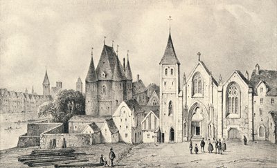 1540年、1915年のメゾンデュリウテナントと聖ランドリー教会 作： Unbekannt