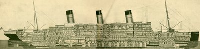 壮大な56,551トン、セクション、c1930に表示。 作： Unbekannt