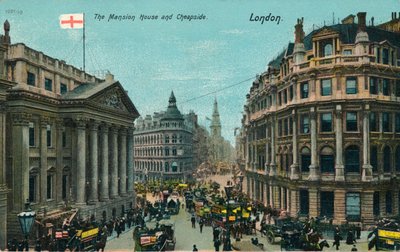 ザマンションハウスアンドチープサイド、ロンドン、c1910 作： Unbekannt