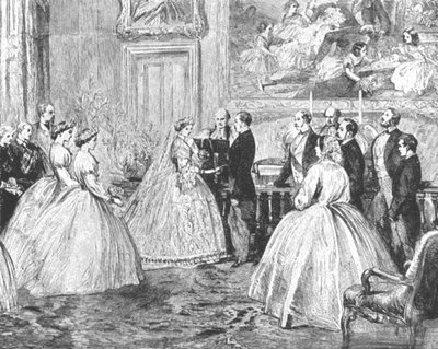 アリス王女とルイ王子とヘッセンの結婚... 1862年、1901年。 作： Unbekannt