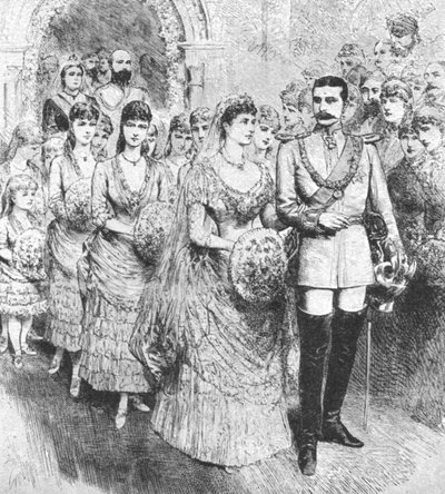 ベアトリス王女とベアトリスのヘンリー王子との結婚... 1885年、1901年。 作： Unbekannt