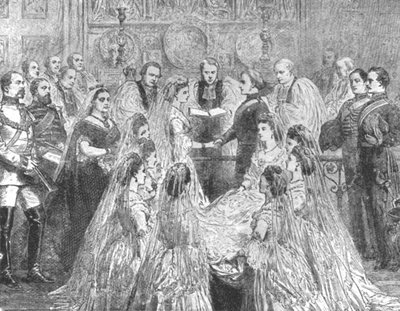ルイーズ王女とローン侯爵の結婚... 1871年、1901年。 作： Unbekannt