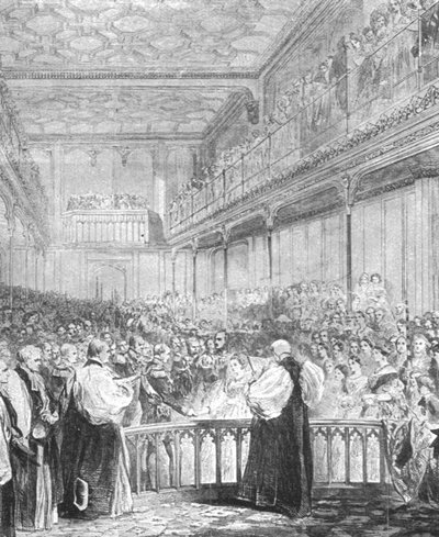 ロイヤルプリンセスとプロイセンのフレデリックウィリアム王子の結婚... 1858年、1901年。 作： Unbekannt