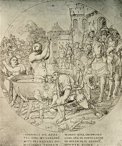 聖ヨハネ伝道者の殉教、17世紀、1908年。 作： Unbekannt