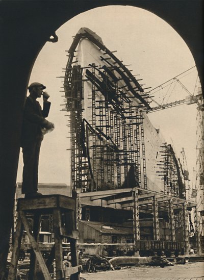 部分的に配置された大規模な船体、1930年から1934年、1936年 作： Unbekannt