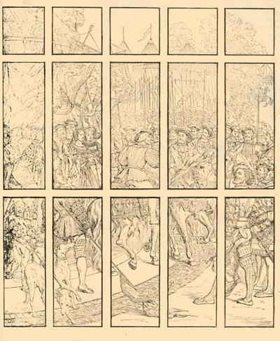 ゴールデンバレーの王家の会、1883年。 作： Unbekannt