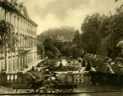 ミラベル宮殿と庭園、オーストリア、ザルツブルク、c1935。 作： Unbekannt