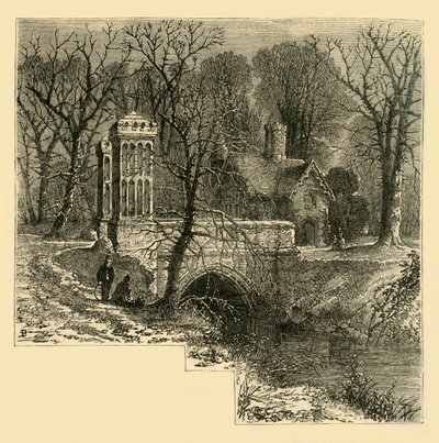 堀、フラム宮殿、c1878。 作： Unbekannt