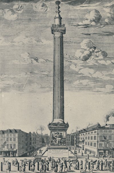 ロンドンの記念碑、c1685、1920 作： Unbekannt