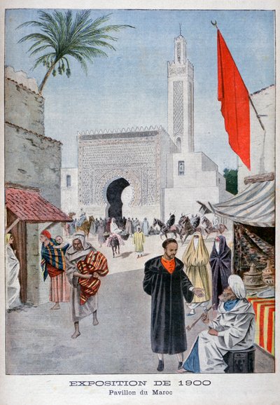 1900年の万国博覧会、パリ、1900年のモロッコのパビリオン 作： Unbekannt