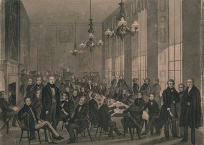 全国大会... 1839年2月4日、ブリティッシュコーヒーハウスで。 作： Unbekannt