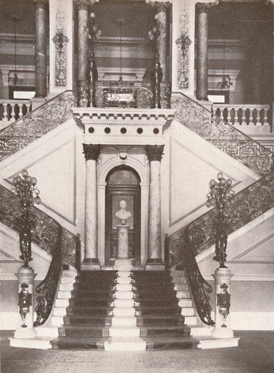 国立図書館の階段、1914 作： Unbekannt