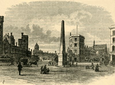 セントジョージサーカスのオベリスク、c1878。 作： Unbekannt