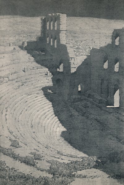 1913年、アテネのヘロデスアッティクスのOdeum 作： Unbekannt
