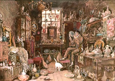 古い好奇心ショップ、c1900。 作： Unbekannt