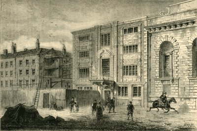 ロンバードストリートにある旧郵便局、約1800年、c1872。 作： Unbekannt