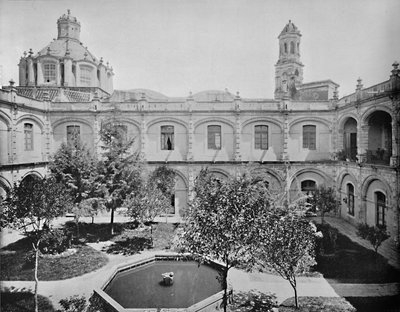 メキシコシティのオールドサンイポリト修道院、c1897。 作： Unbekannt