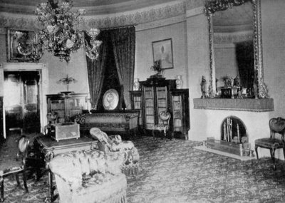 ホワイトハウスのオーバルシッティングルーム、ワシントンDC、アメリカ合衆国、1908年 作： Unbekannt