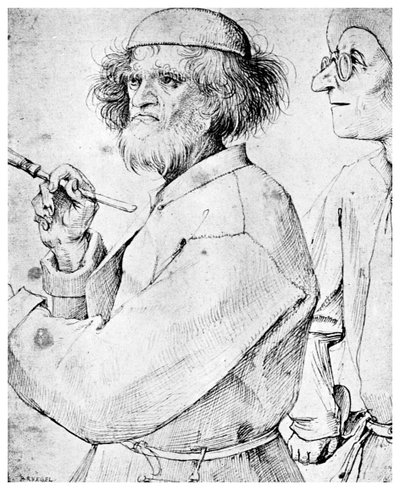 画家と鑑定家、c1565 1956 作： Unbekannt