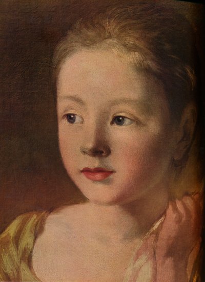 蝶を追う画家の娘、詳細、c1756、1937 作： Unbekannt