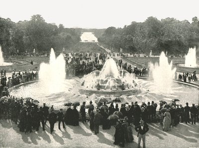 宮殿の噴水、ベルサイユ、フランス、1895年。 作： Unbekannt