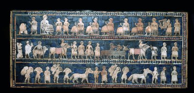 イラク南部、ウルの旗の「平和」側、紀元前 2600 ～ 2400 年頃 作： Unbekannt