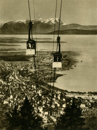 プフェンダーバーンケーブルカー、ブレゲンツ、オーストリア、c1935。 作： Unbekannt