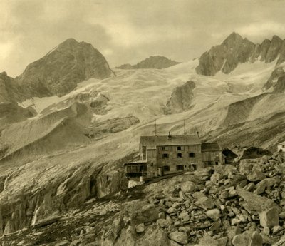 プラウエナーヒュッテと氷河、ツィラーグルント、チロル、オーストリア、c1935。 作： Unbekannt