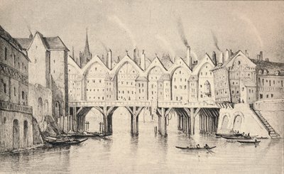 1550年、1915年のサンミッシェル橋 作： Unbekannt