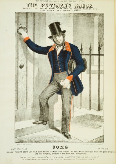 Postmans Knock c1855。 作： Unbekannt