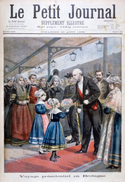 1896年ブルターニュを訪問したフランス共和国大統領 作： Unbekannt