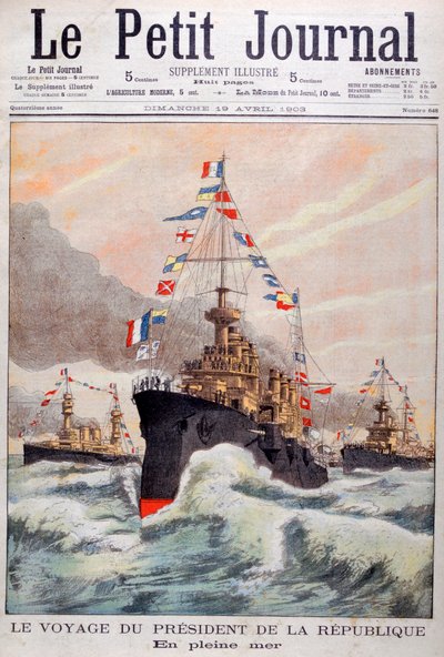 1902年にアルジェリアに向かう途中のフランス共和国大統領 作： Unbekannt