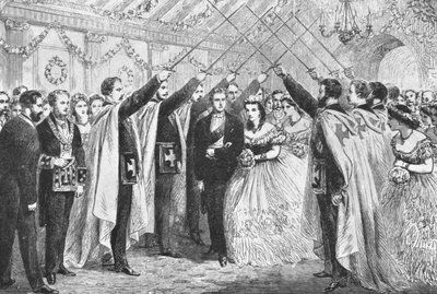 オックスフォード記念でのウェールズの王子と王女... 1863、1901。 作： Unbekannt