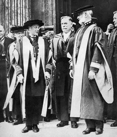 ウェールズの王子とウィリアムシムズ提督、ケンブリッジ、1921年 作： Unbekannt