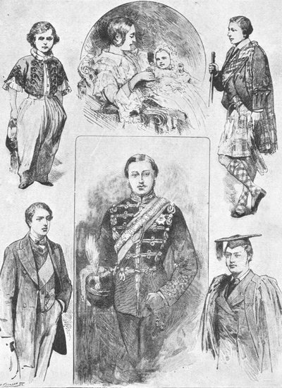 初期のウェールズ王子、1901年。 作： Unbekannt