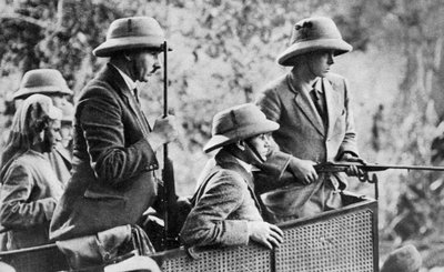 ネパールで射撃するプリンスオブウェールズのトラ、インディアンツアー、1921年 作： Unbekannt
