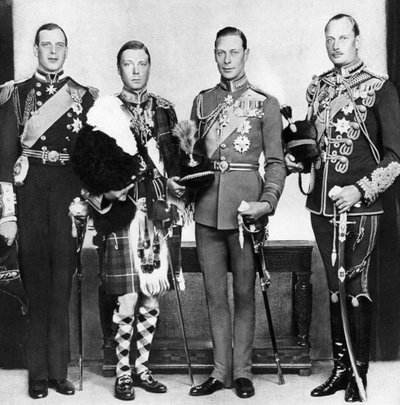 ウェールズの王子と兄弟、c1930年代 作： Unbekannt