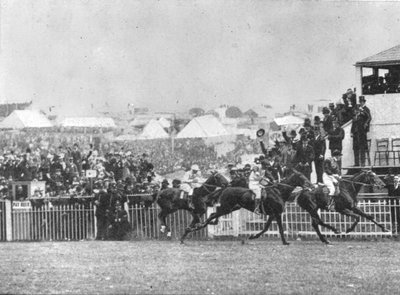 プリンセスセカンドダービー、1900：ダイアモンドジュビリーが最初にポストを通過したのは1901。 作： Unbekannt