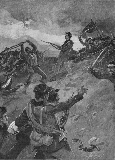 賞は熱く争われたSteel to Steel、1896、1902 作： Unbekannt