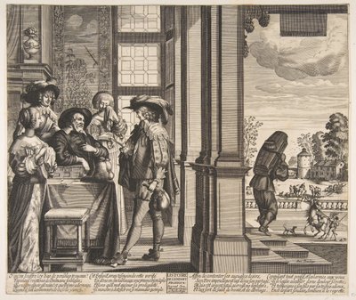 放蕩息子は家を出ます。 1636年。 作： Unbekannt