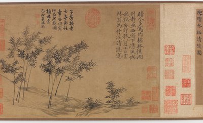 バンブー クリークの純粋な世捨て人、明王朝、15 世紀。 作： Unbekannt