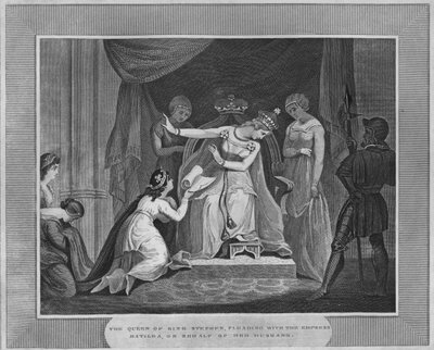ステファン王妃、1838年に夫に代わってマチルダ皇后に懇願 作： Unbekannt