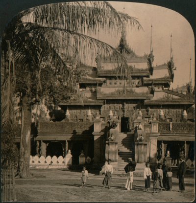 クイーンズ黄金修道院、東洋建築の宝石、マンダレー、ビルマ、1907 作： Unbekannt