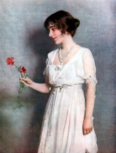 赤いカーネーション、レディエリザベスボウズリヨン、1923年 作： Unbekannt