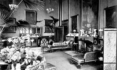 スピーカーハウスの赤い応接室、ウェストミンスター宮殿、ロンドン、c1905 作： Unbekannt